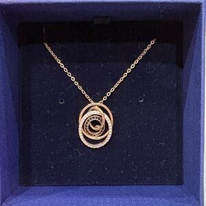 Swarovski Elegant Gold Pendant Necklace